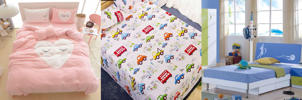 Modern kids bedding